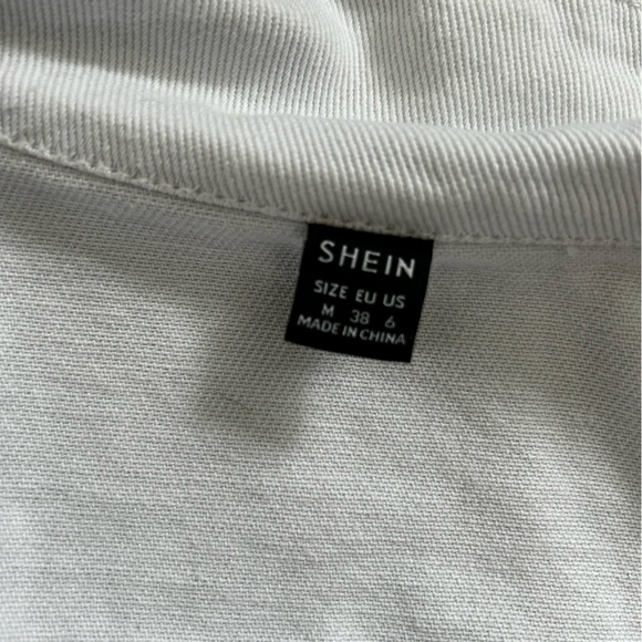 🤍 White fringe Jean jacket size:M - Picture 6 of 7